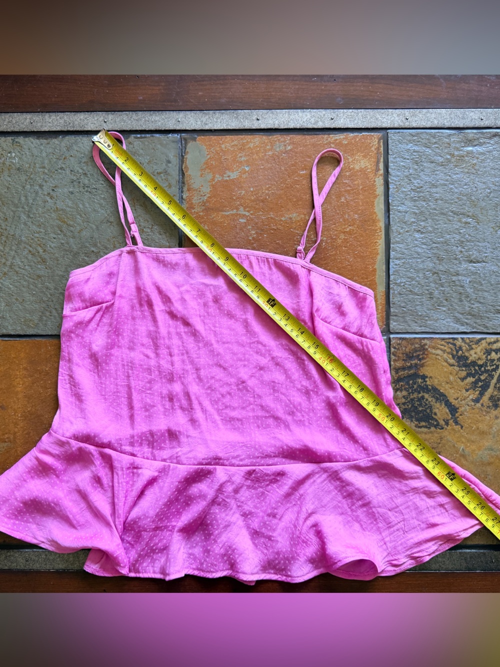 Intimately free people xs pink tank spaghetti strap babydoll fairy ruffle y2k